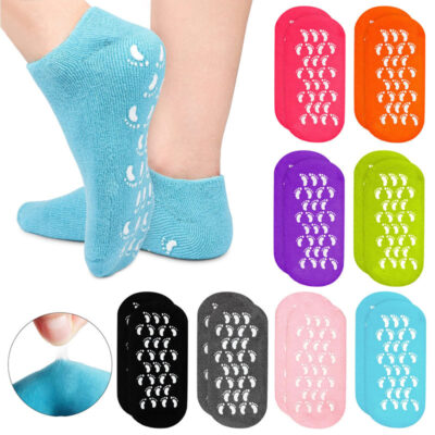 جوراب سیلیکونی ترک پا جعبه دار Spa Gel Socks